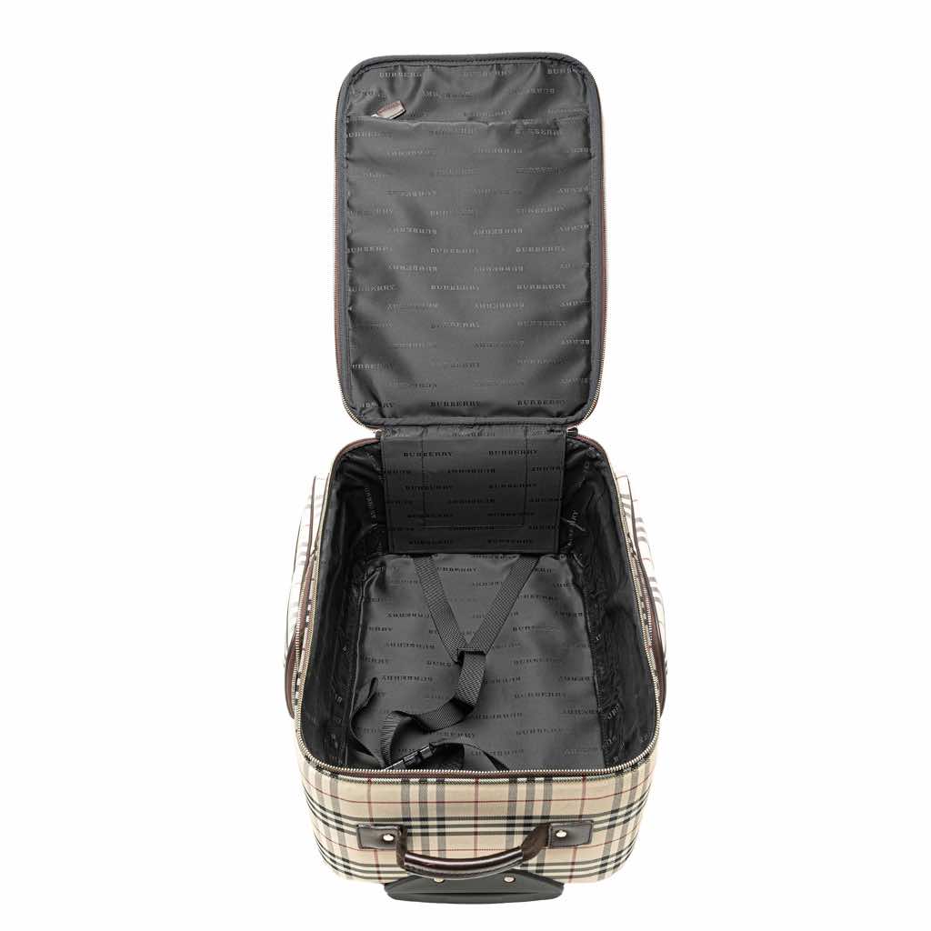 Burberry House Check Canvas Luggage - 4