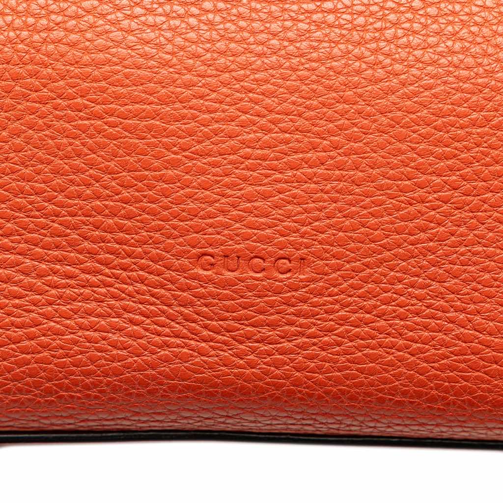 Gucci Small Leather Bamboo Daily Satchel - Detail 1
