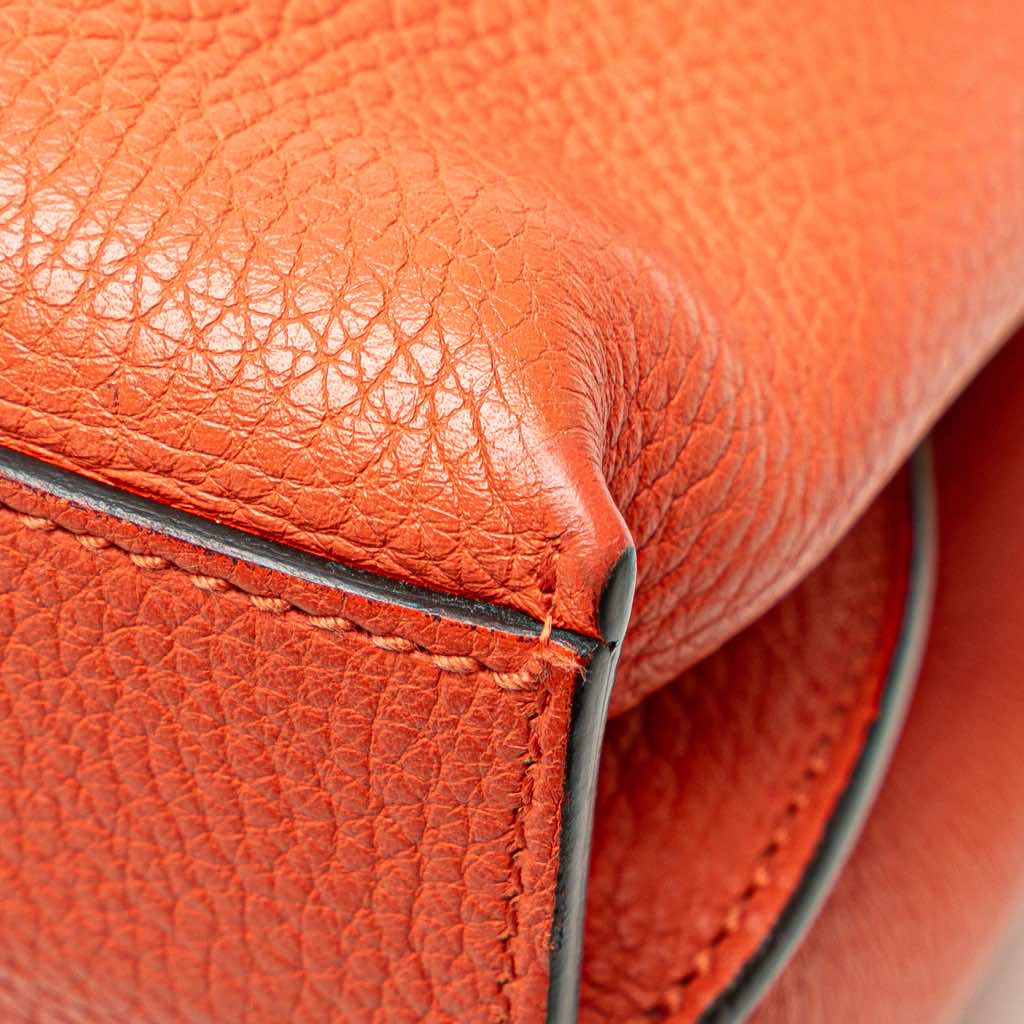 Gucci Small Leather Bamboo Daily Satchel - Image 10