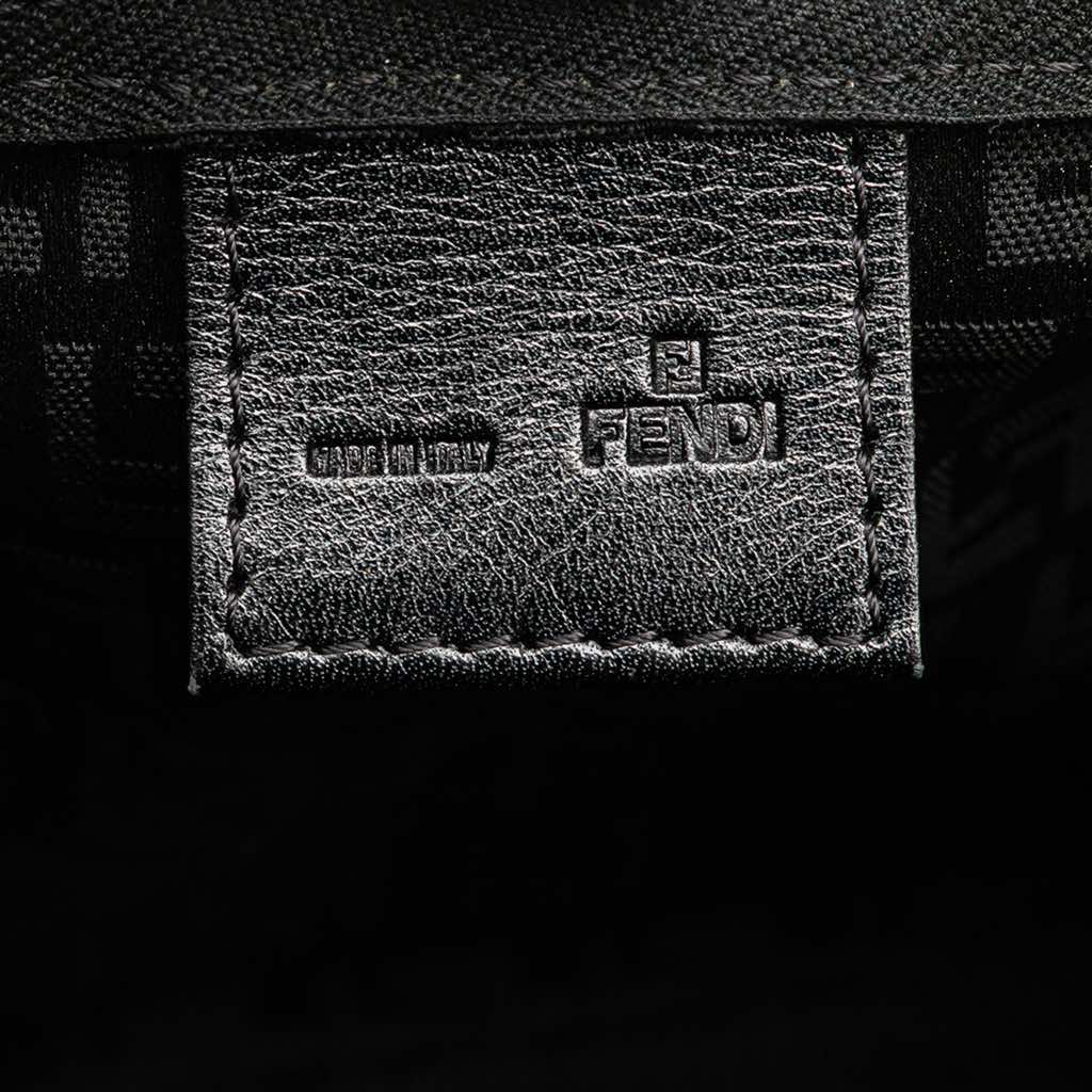 Fendi Zucchino Canvas Handbag - Side view