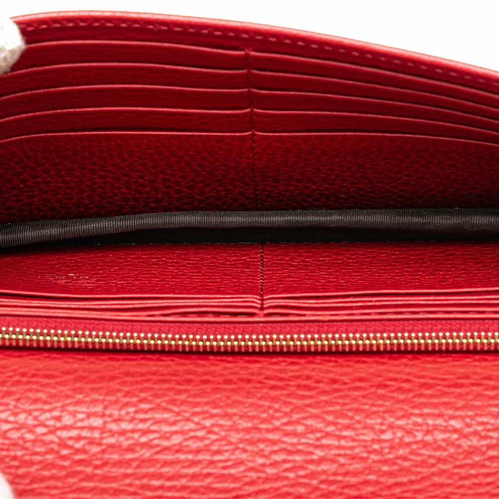 Gucci Leather Interlocking G Dollar Wallet on Chain - 4