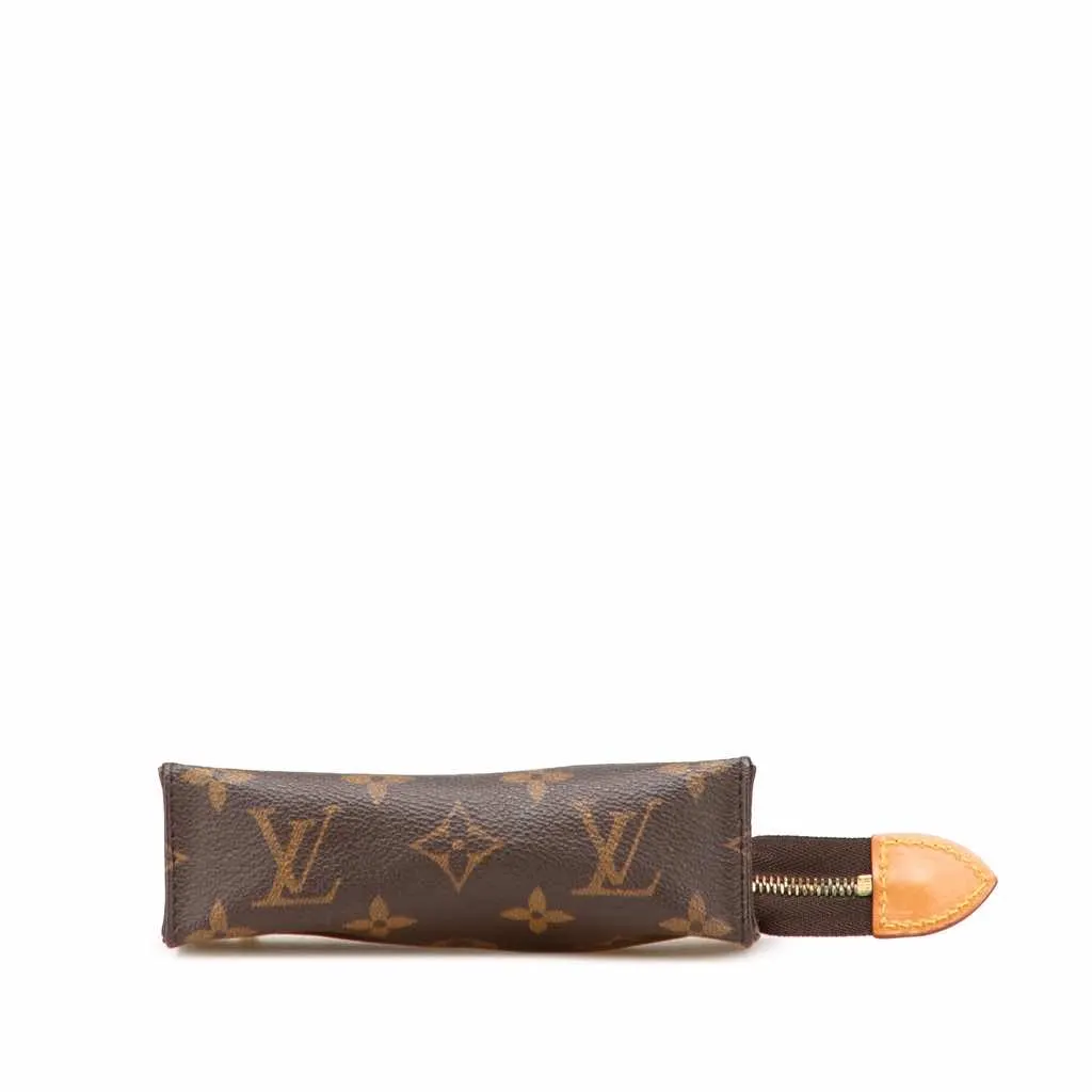Louis Vuitton Monogram Toiletry Pouch 15 Brown Canvas Good - Inside View