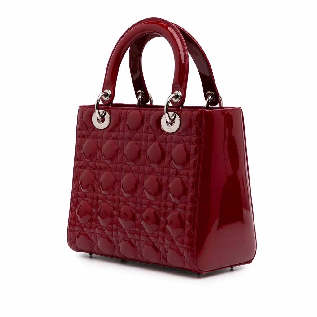 Dior Medium Patent Cannage Lady Dior - 2