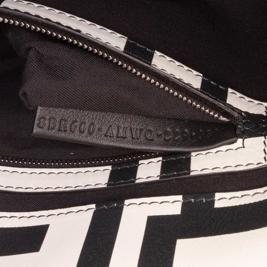 Fendi Marc Jacobs Nappa Vitello King Logo Print Baguette Satchel - Side view