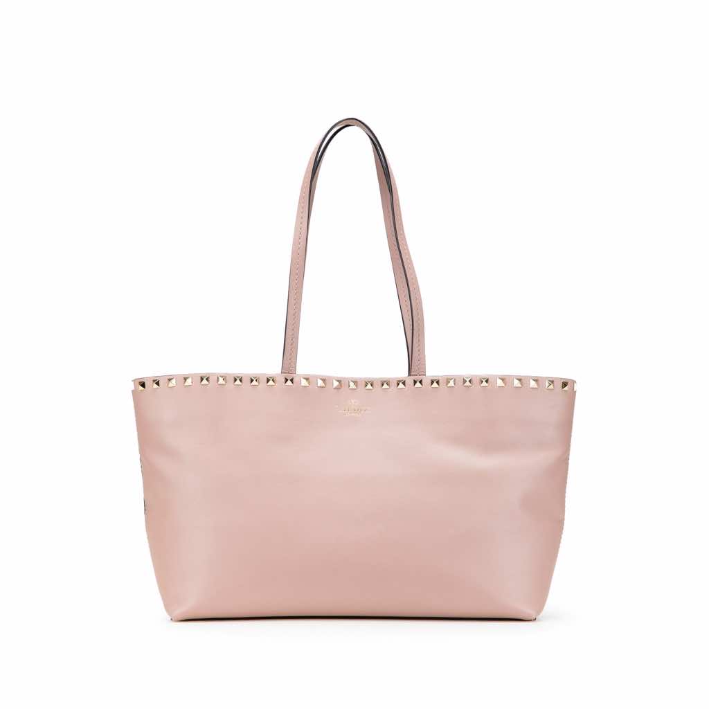 Valentino Leather Rockstud Tote