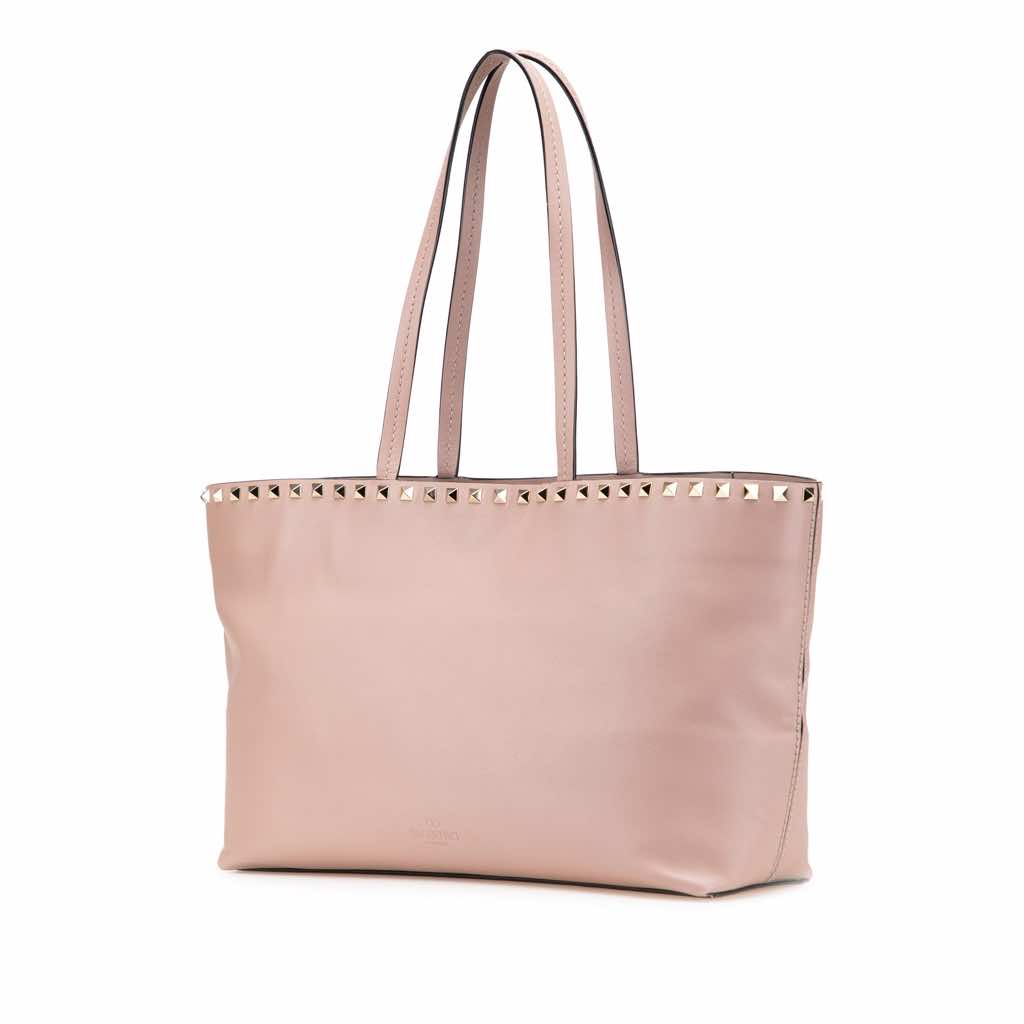 Valentino Leather Rockstud Tote - 2