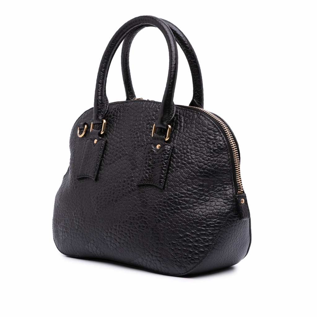 Burberry Small Grained Calfskin Orchard Bowling Bag - 2