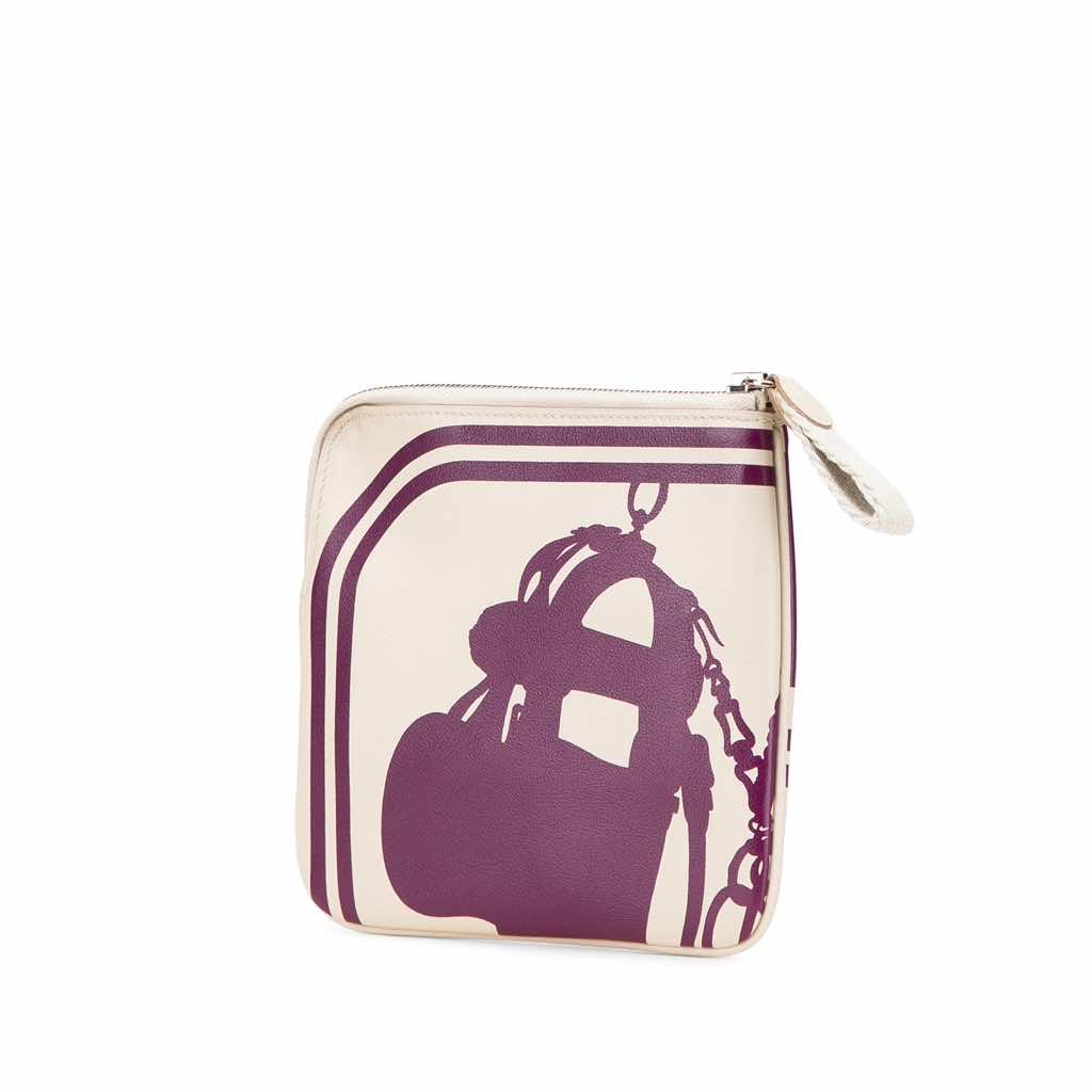 Hermès Swift Brides de Gala en Desordre Tattoo Carre Pocket Pouch - Back view