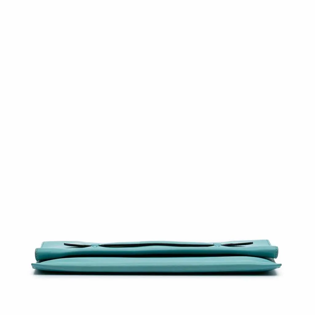 Hermès Evercolor Pliplat Clutch Blue Leather Very good - Inside View