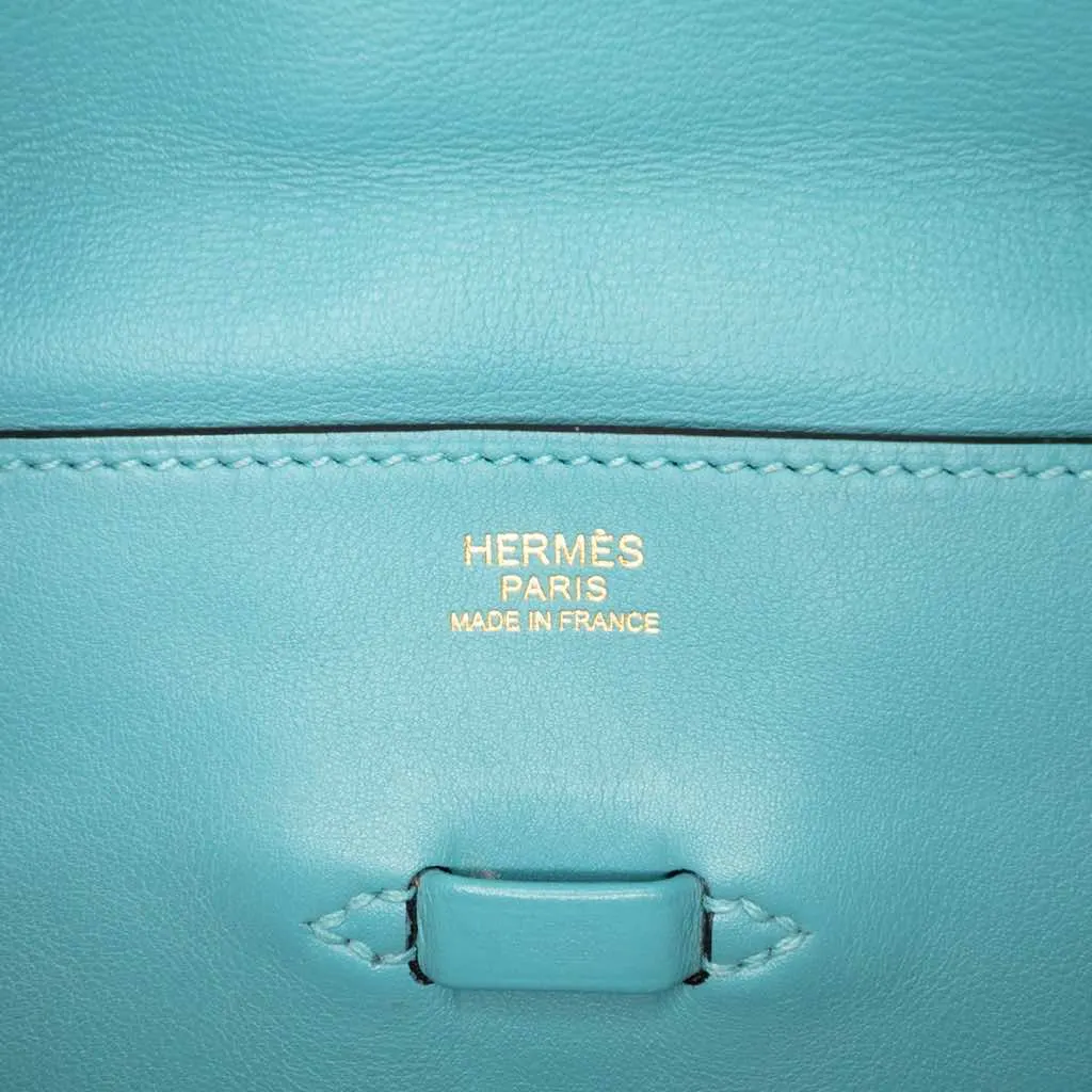 Hermès Evercolor Pliplat Clutch Blue Leather Very good - Box View