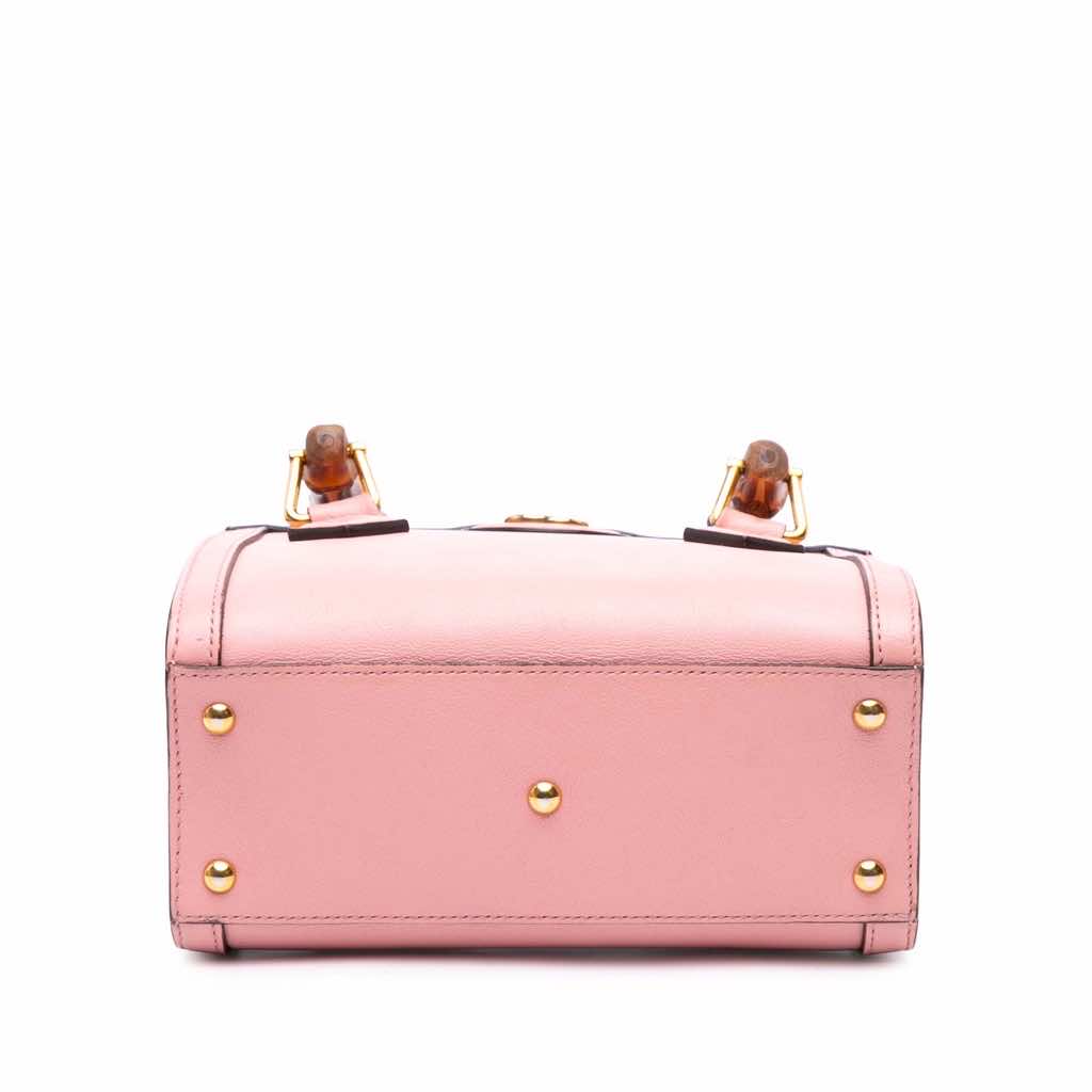 Gucci Mini Calfskin Bamboo Diana Satchel - 3