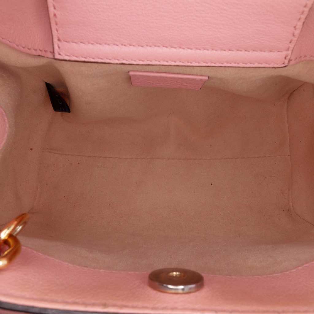 Gucci Mini Calfskin Bamboo Diana Satchel - 4