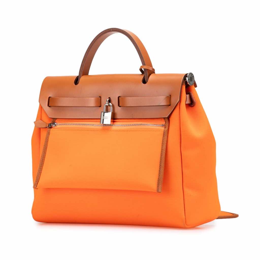 Hermès Toile Herbag Zip 31 - Back view