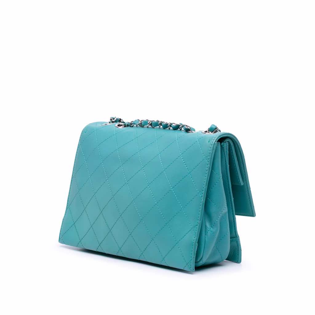 Chanel CC Quilted Calfskin Double Flap - Back view