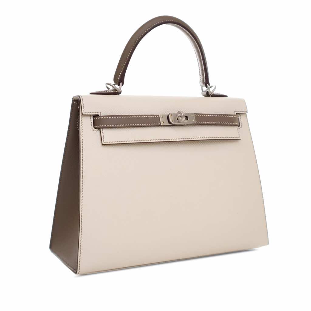 Hermès Special Order Bicolor Epsom Kelly II Sellier 25 - 2