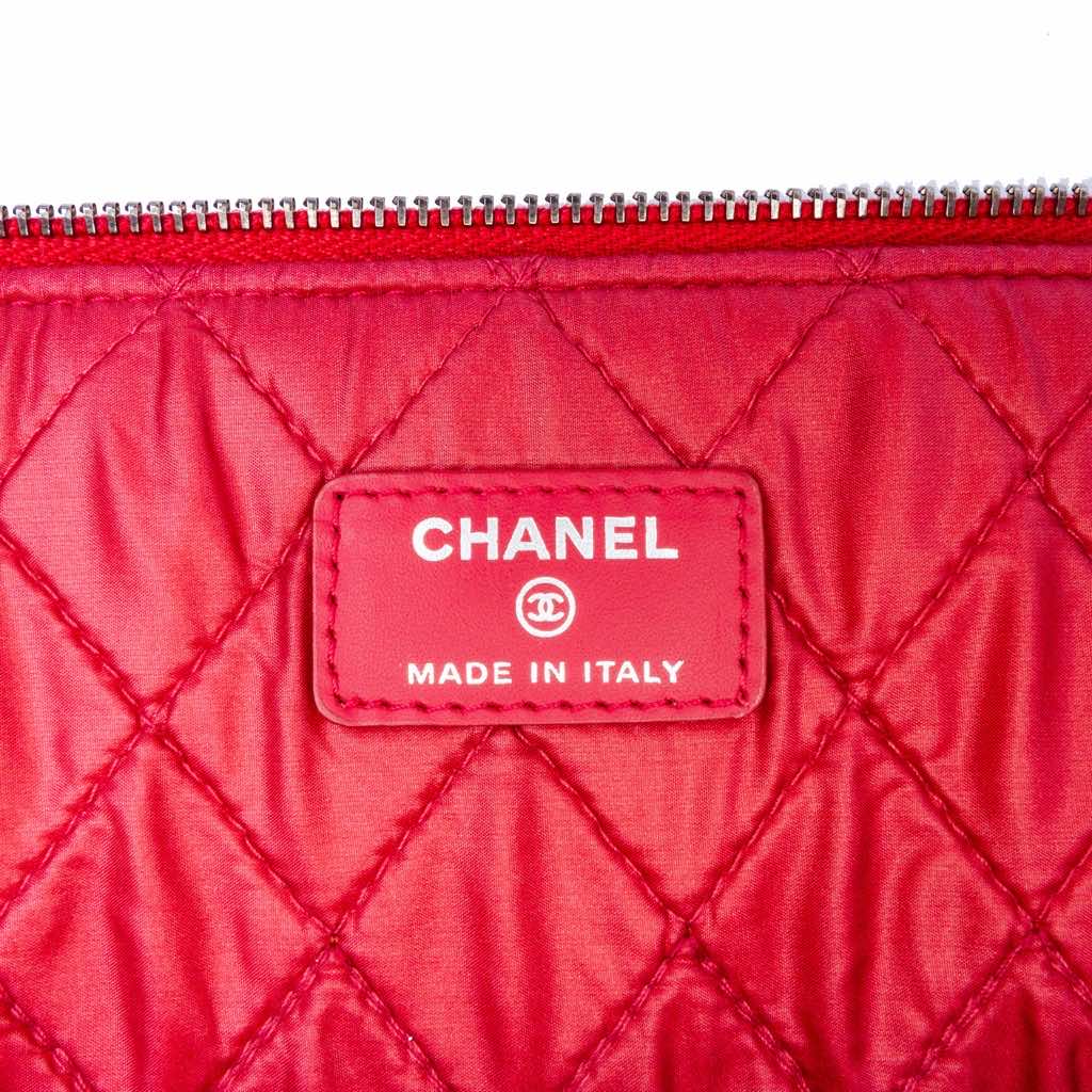 Chanel Large Quilted Patent O Case Clutch - 5