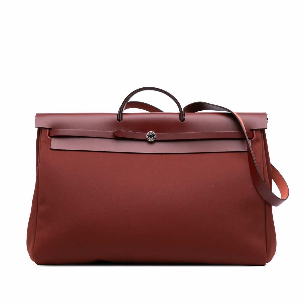 Hermès Toile Militaire Vache Hunter Herbag Zip 50