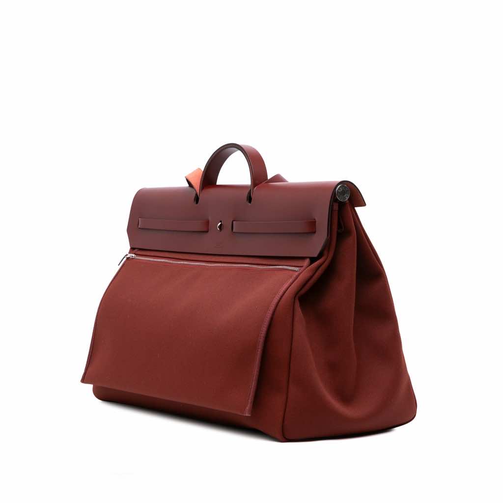 Hermès Toile Militaire Vache Hunter Herbag Zip 50 - 2