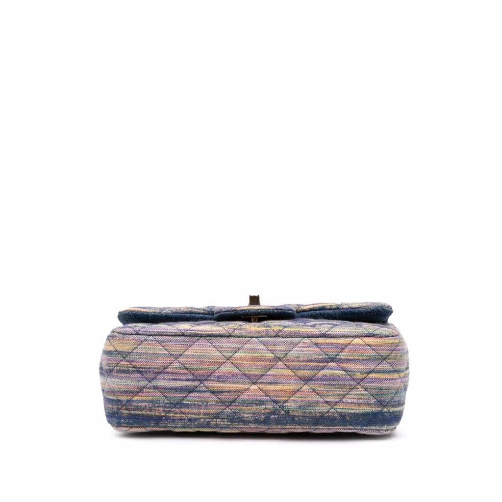 Chanel Mini Rectangular Multicolor Classic Denim Single Flap - 3