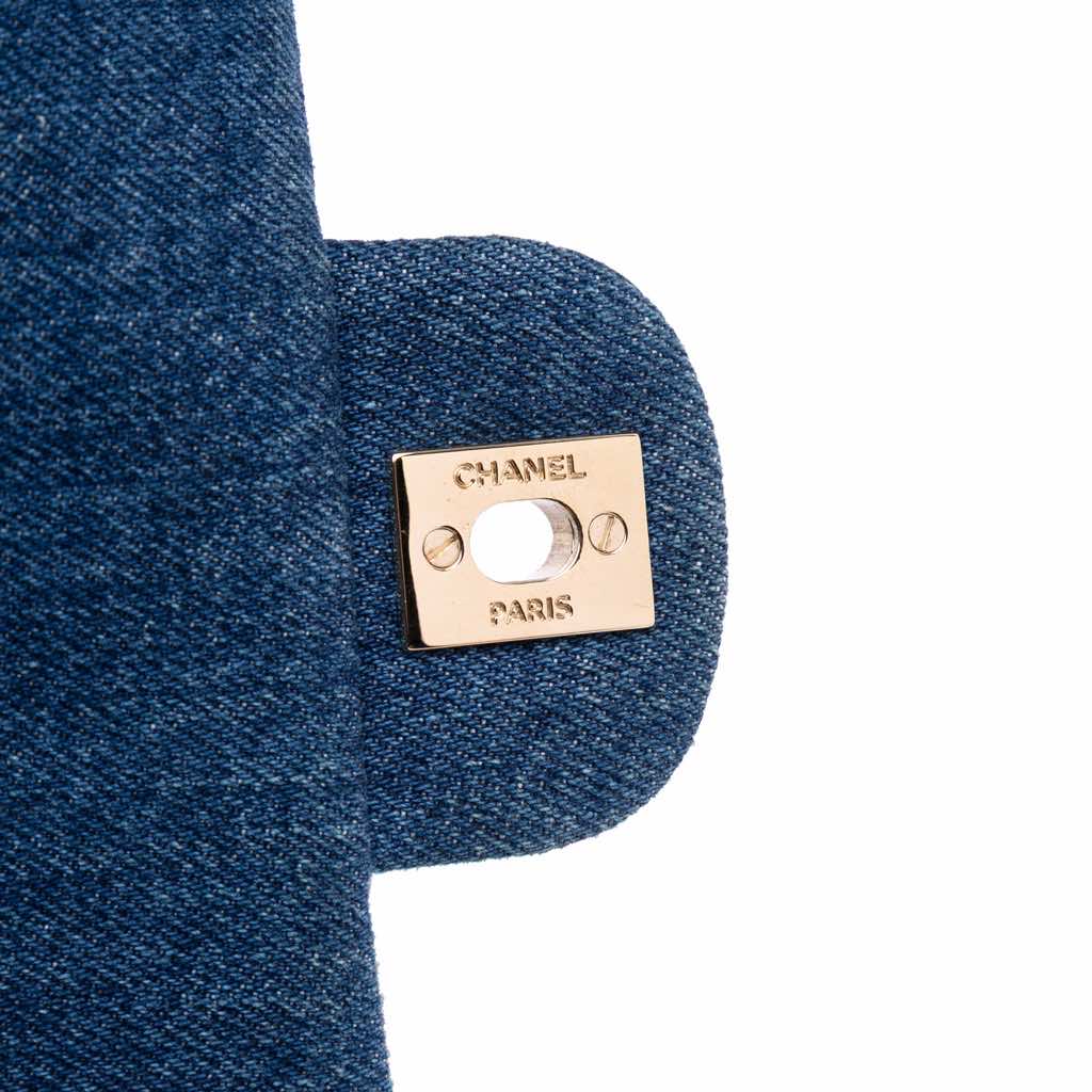 Chanel Mini Rectangular Multicolor Classic Denim Single Flap - 5