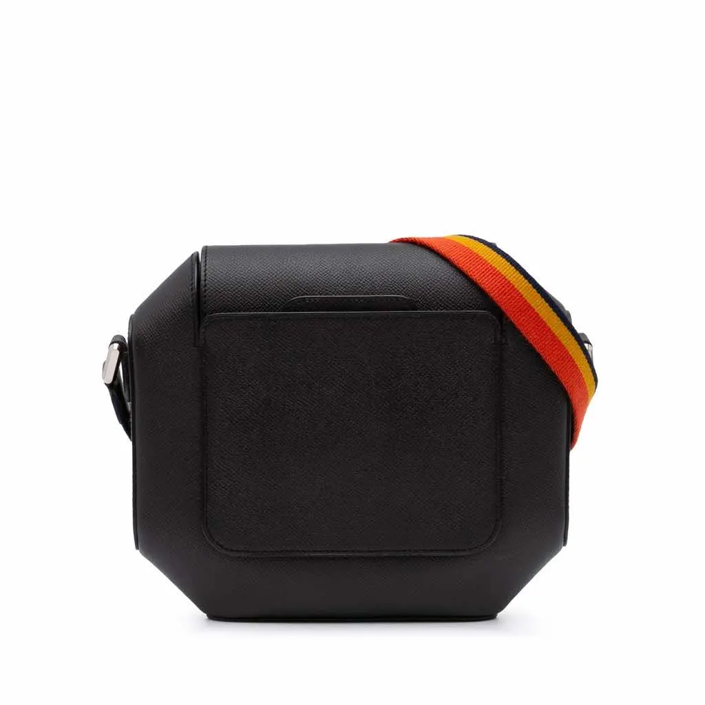 Hermès Epsom Octogone 23 Black Leather Very good - Front View