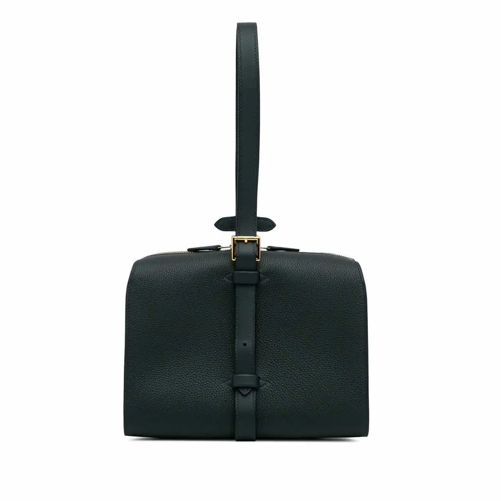 Hermès Togo and Swift Simone Green Leather Good - Front View