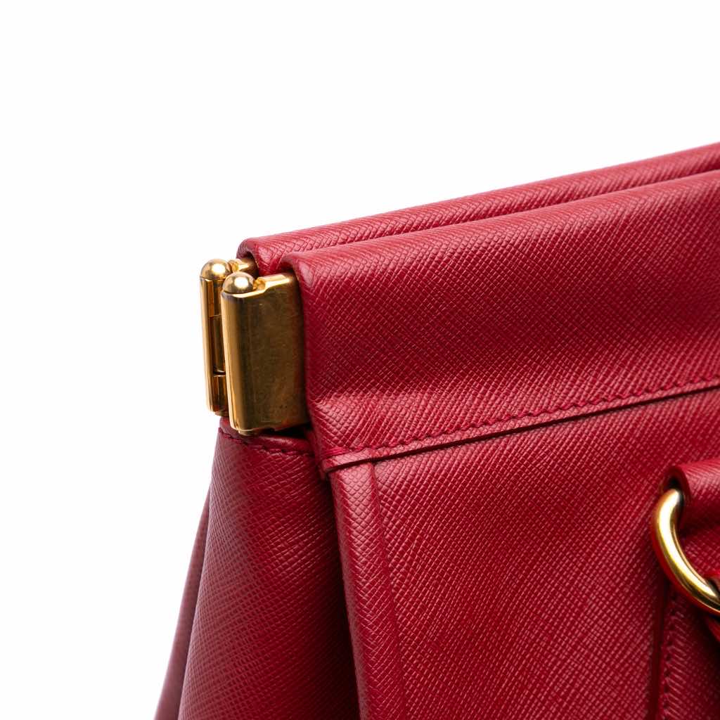 Prada Saffiano Lux Frame Tote - Image 10