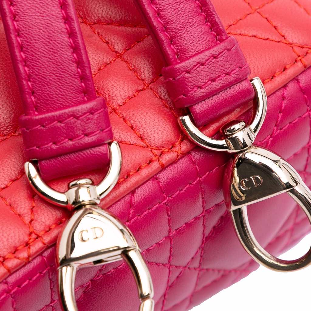 Dior Mini Bicolor Lambskin Cannage Lady Dior - Image 11