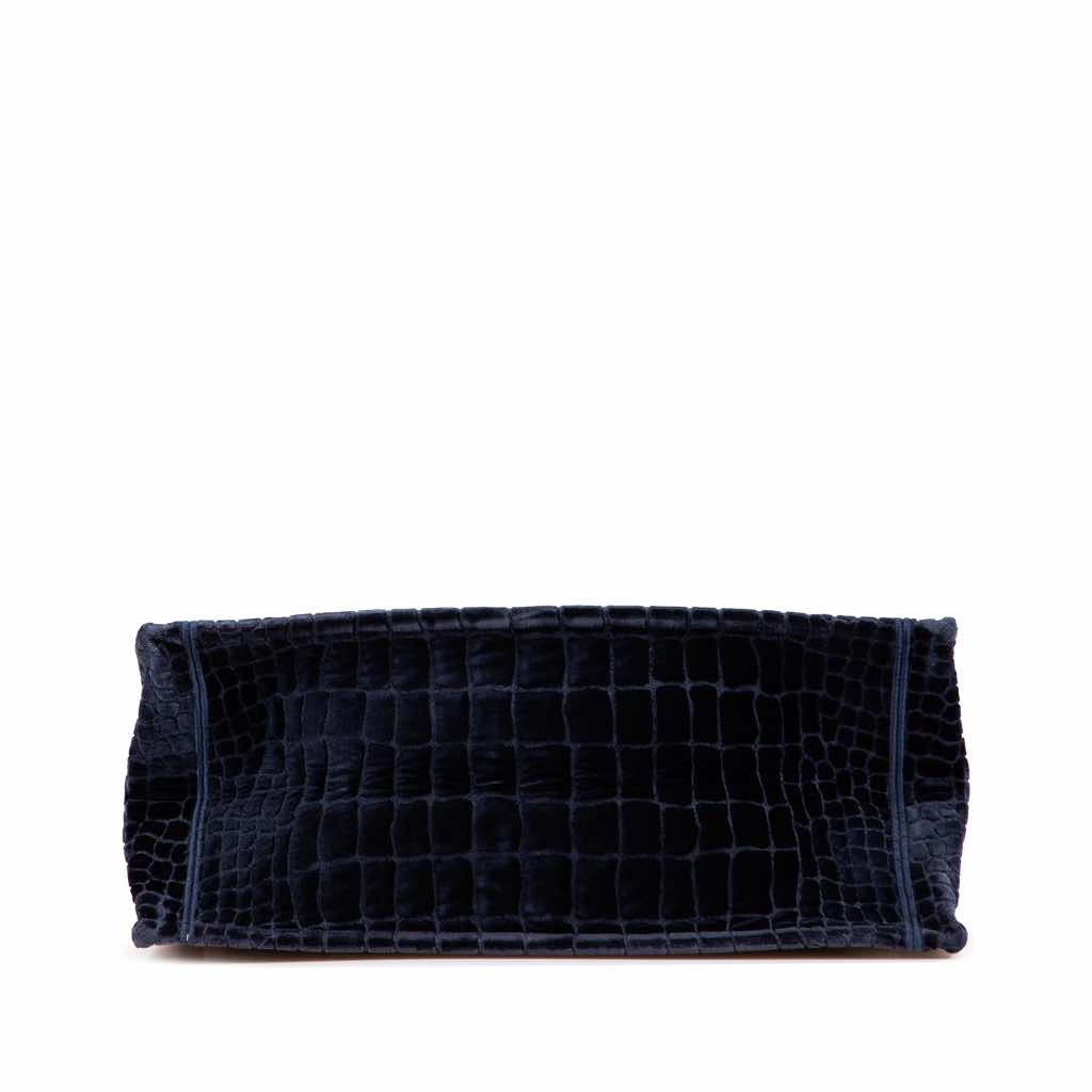 Dior Large Velvet Embossed Book Tote - Image 6