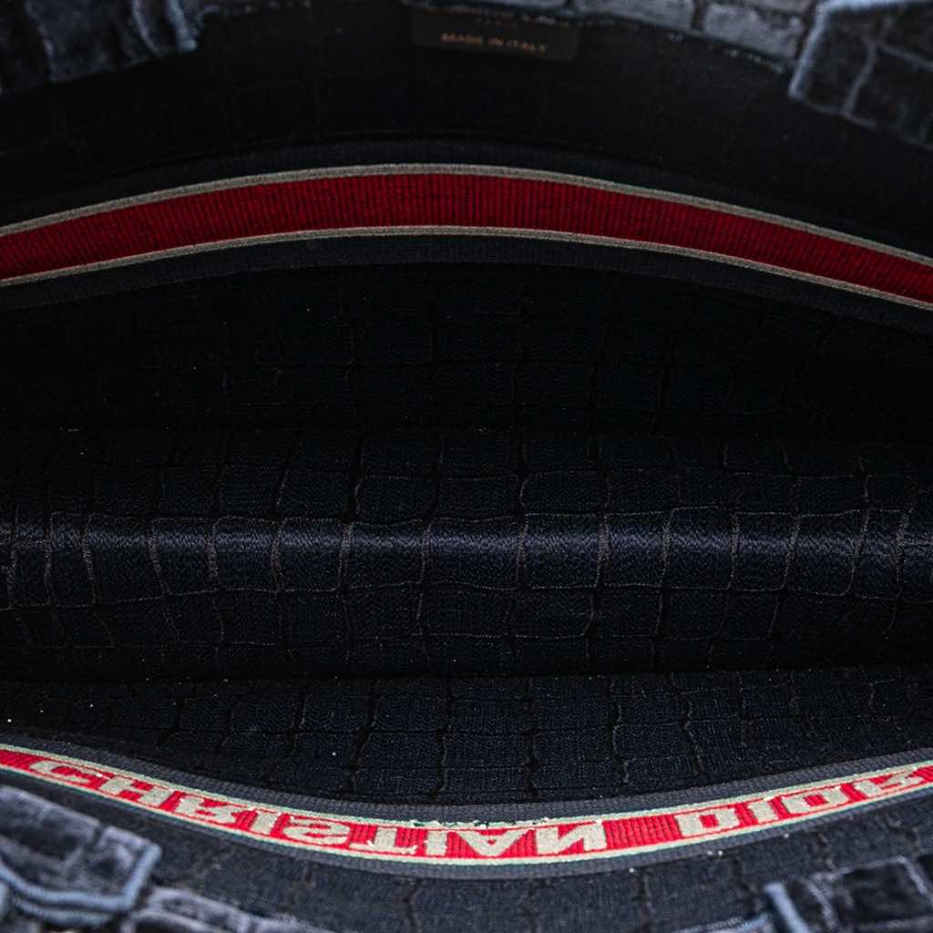 Dior Large Velvet Embossed Book Tote - 4