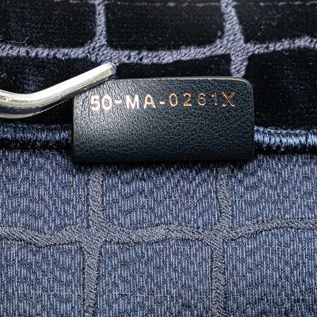 Dior Large Velvet Embossed Book Tote - Detail 1