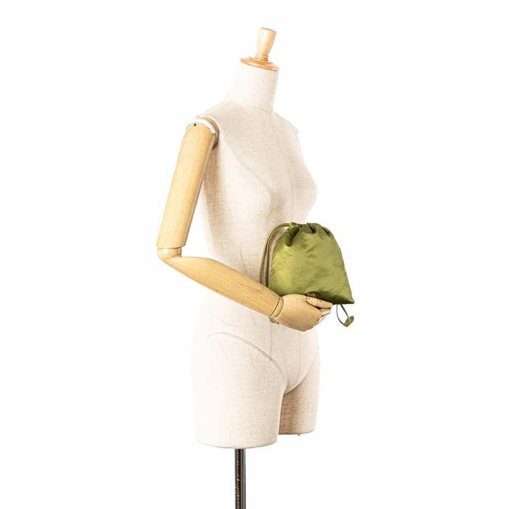 Miu Miu Satin Duchesse Drawstring Pouch - Image 14
