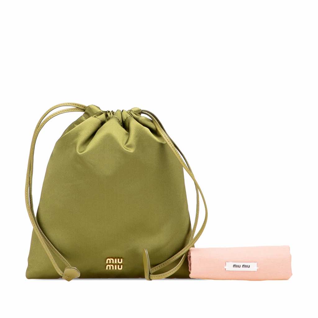 Miu Miu Satin Duchesse Drawstring Pouch - Image 15