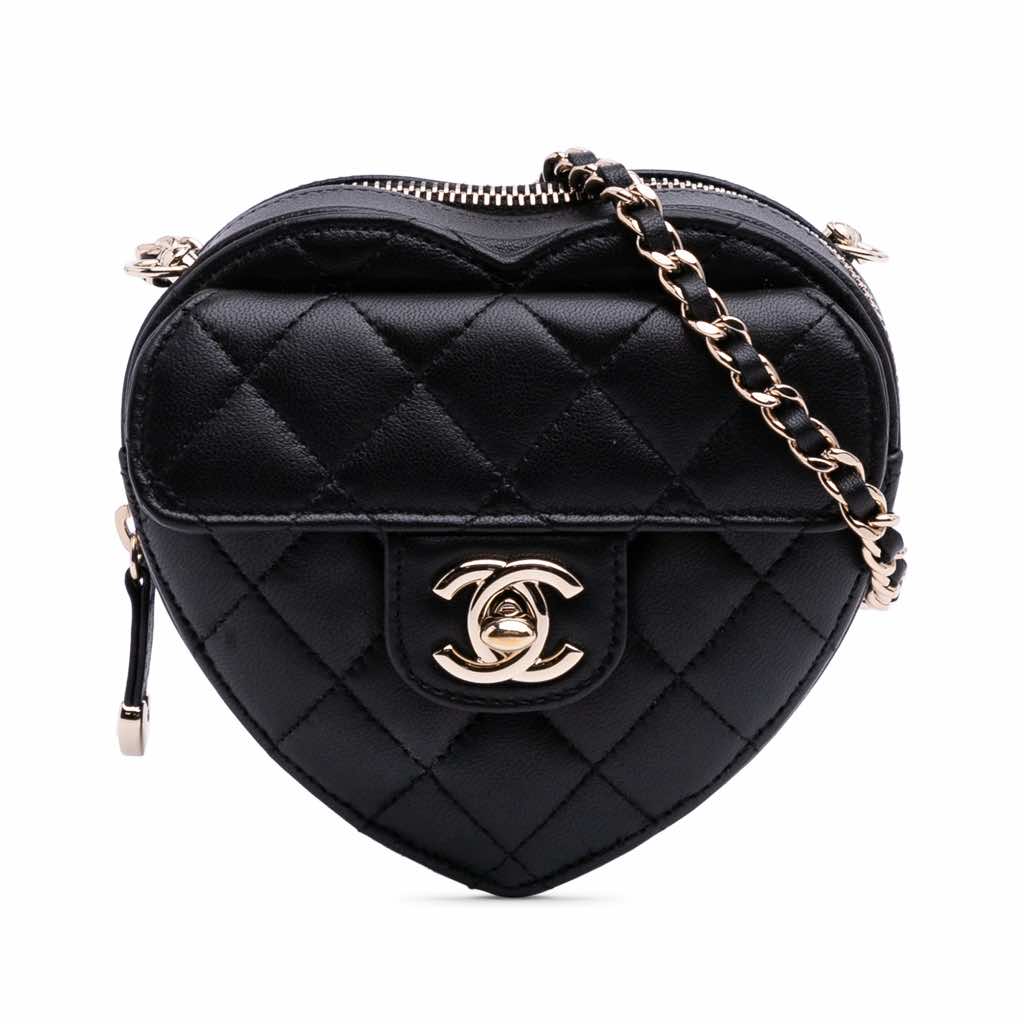 Chanel Mini Lambskin CC in Love Heart Crossbody