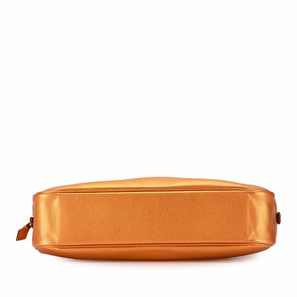 Hermès Metallic Chevre Coromandel Plume Elan 28 Orange Leather Very good - Model View