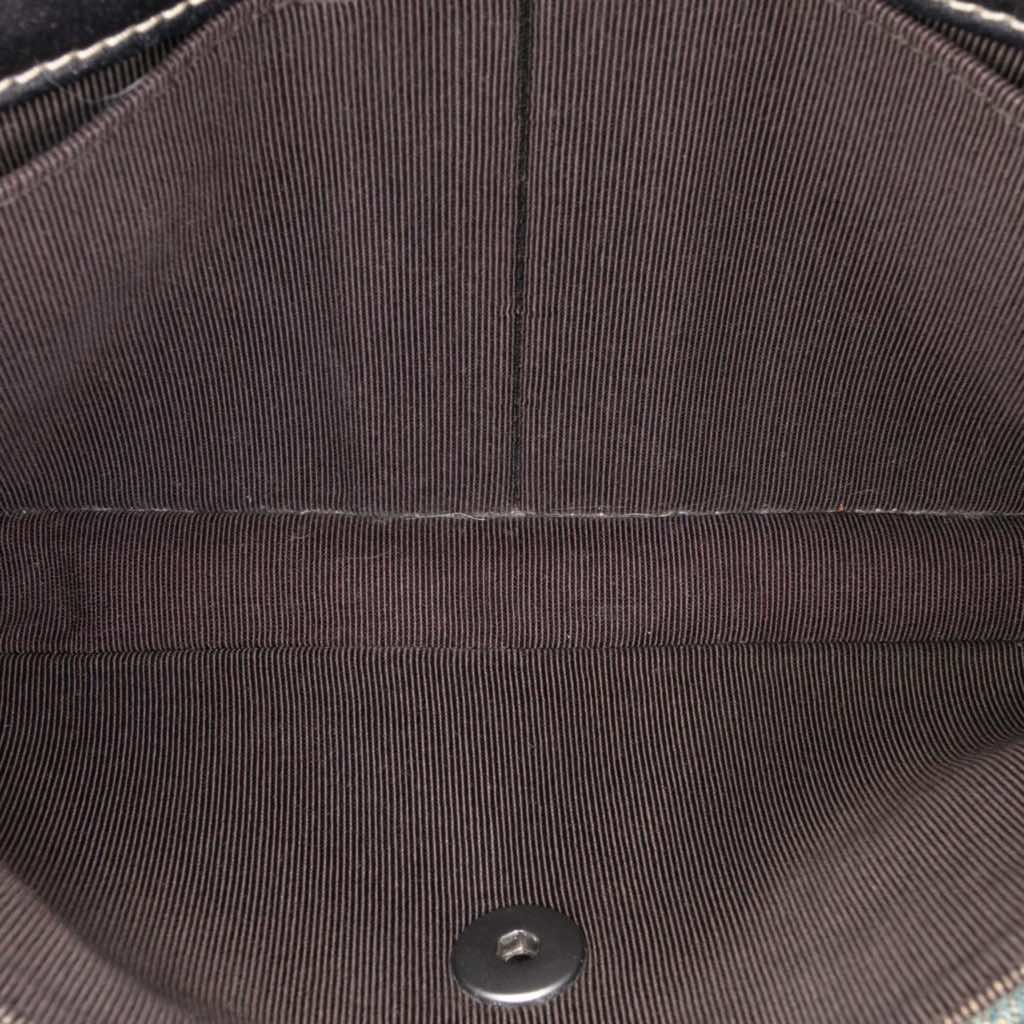 Chanel CC Chocolate Bar Denim East West Flap - Side view