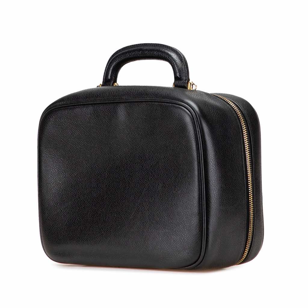 Chanel CC Caviar Vanity Case - Back view