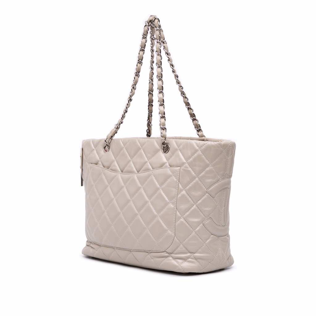Chanel Large Quilted Aged Calfskin Cotton Club Tote - 2