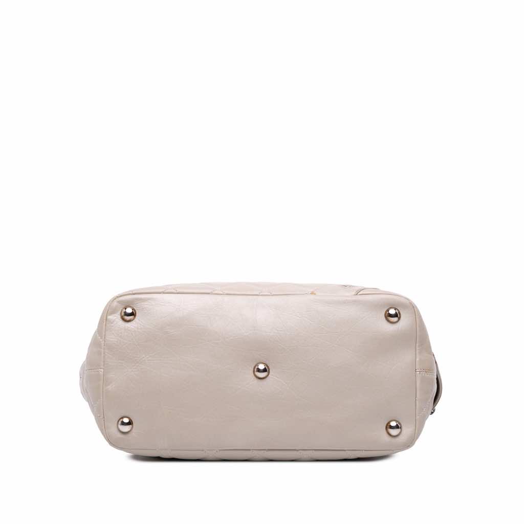 Chanel Large Quilted Aged Calfskin Cotton Club Tote - 3