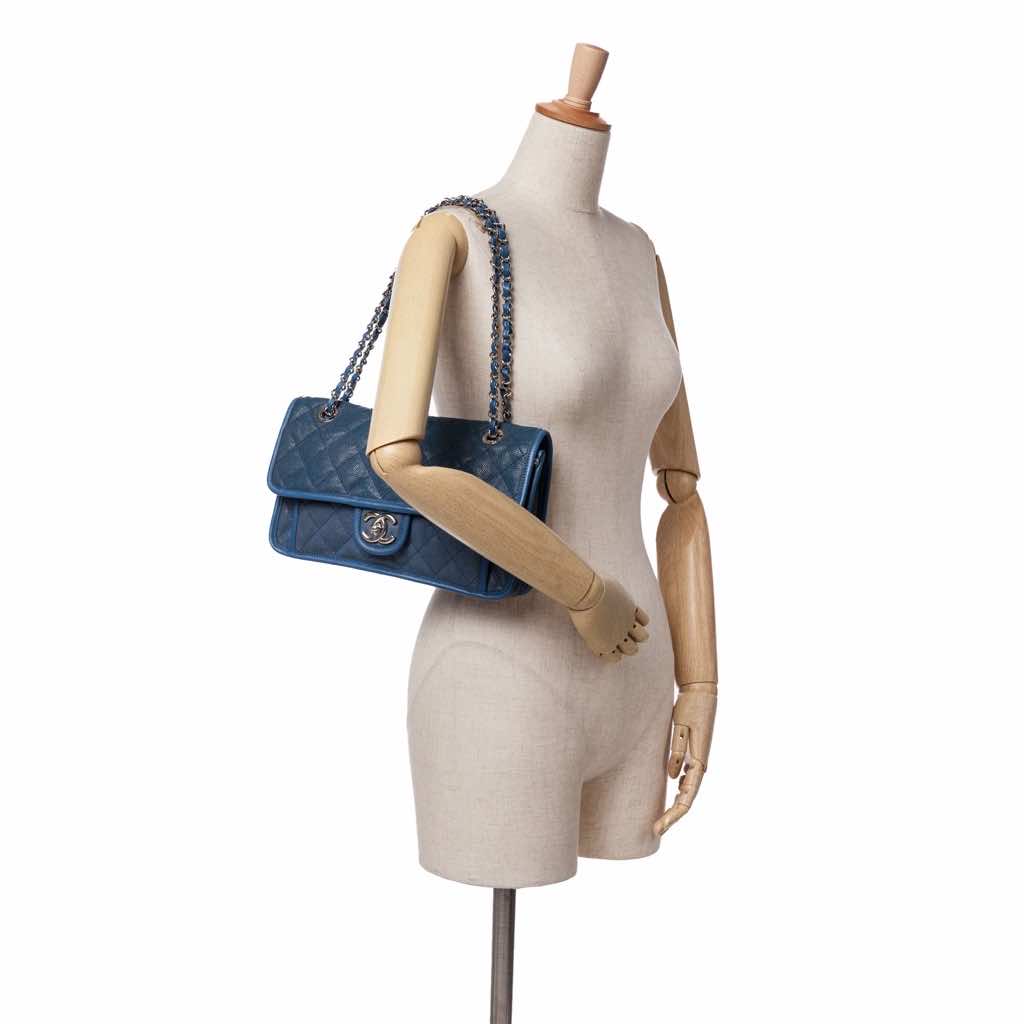 Chanel Medium Caviar French Riviera Flap - Image 13