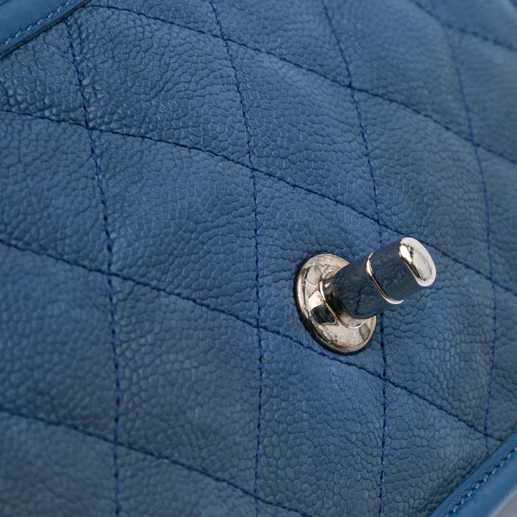 Chanel Medium Caviar French Riviera Flap - Side view