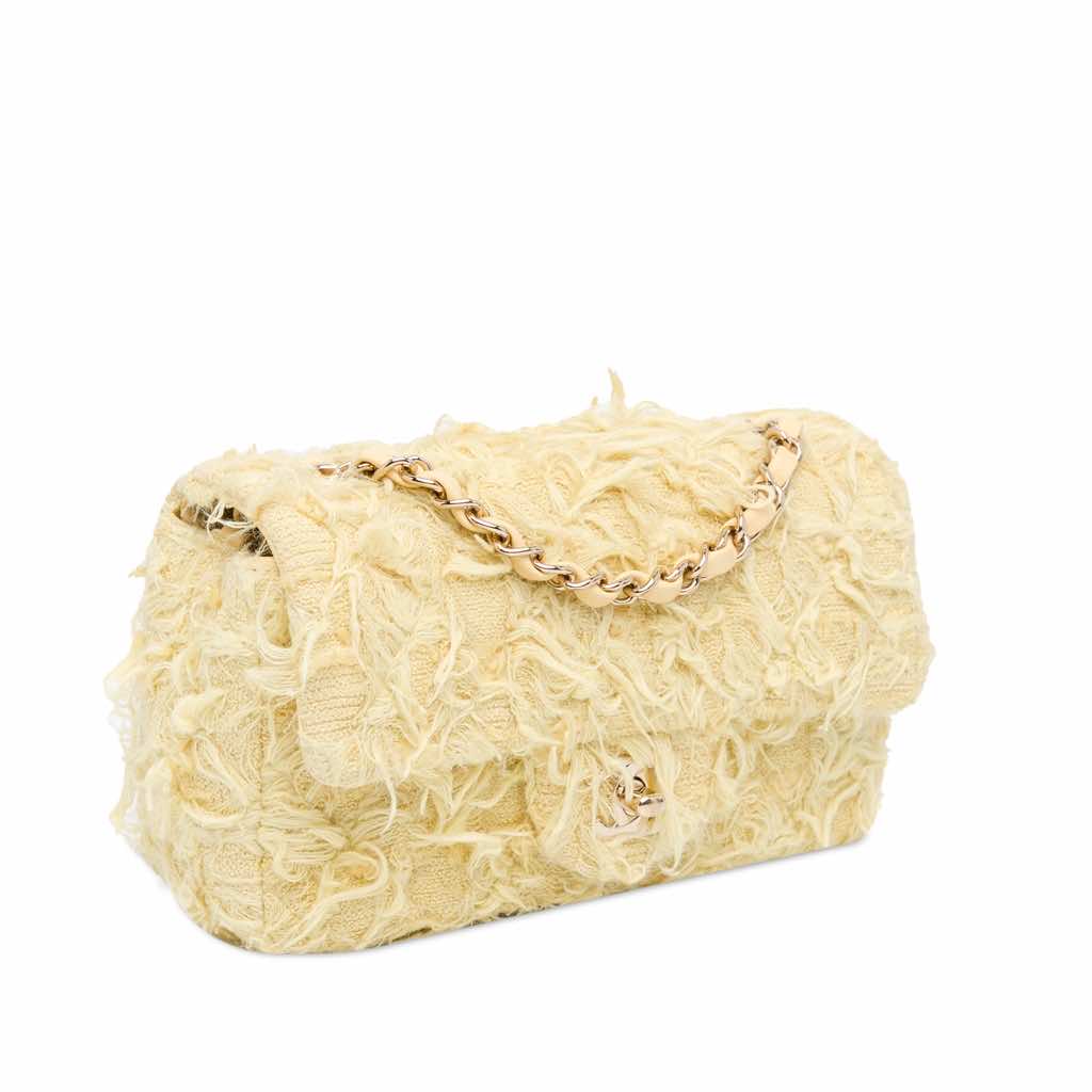 Chanel Mini Rectangular Classic Tweed Fringed Single Flap - 2