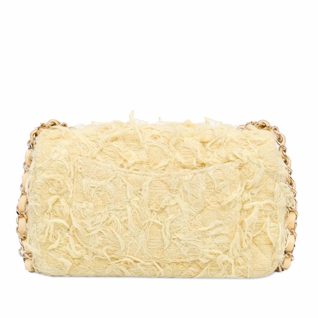 Chanel Mini Rectangular Classic Tweed Fringed Single Flap - 3