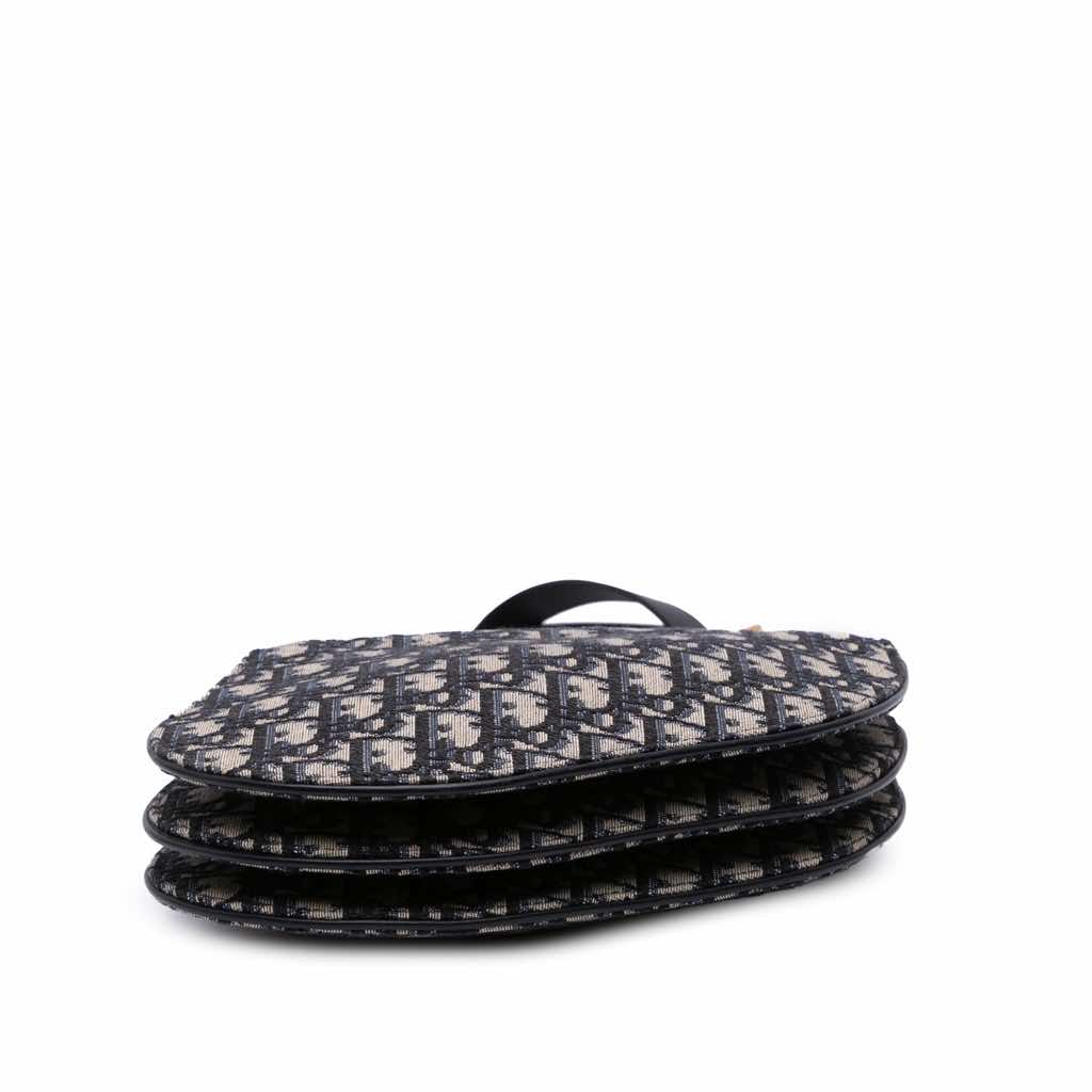 Dior Oblique Canvas Saddle Triple Zip Crossbody - 3