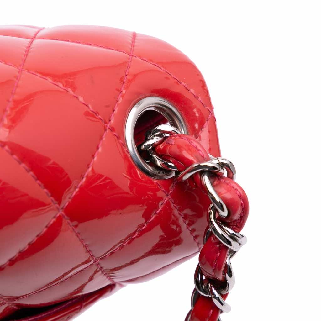 Chanel Mini Square Classic Patent Single Flap - Image 13