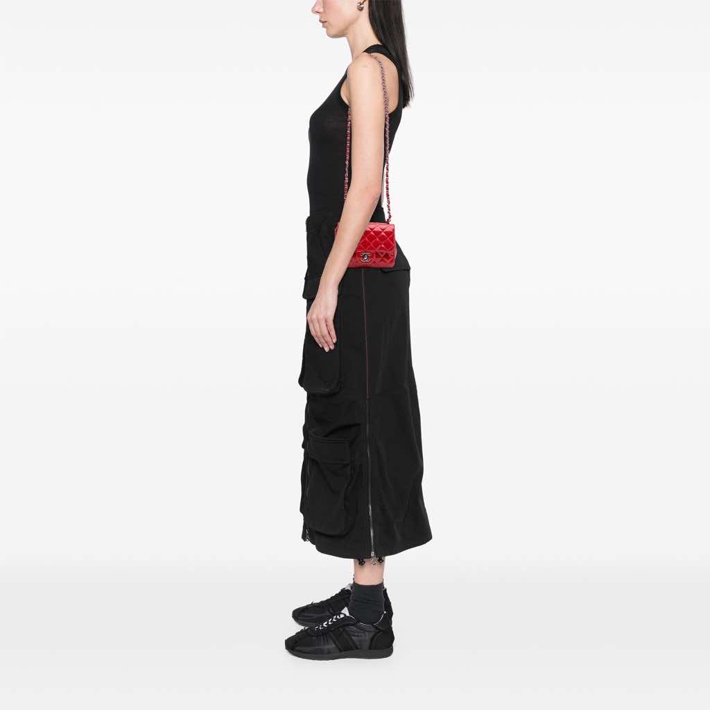 Chanel Mini Square Classic Patent Single Flap - Image 14