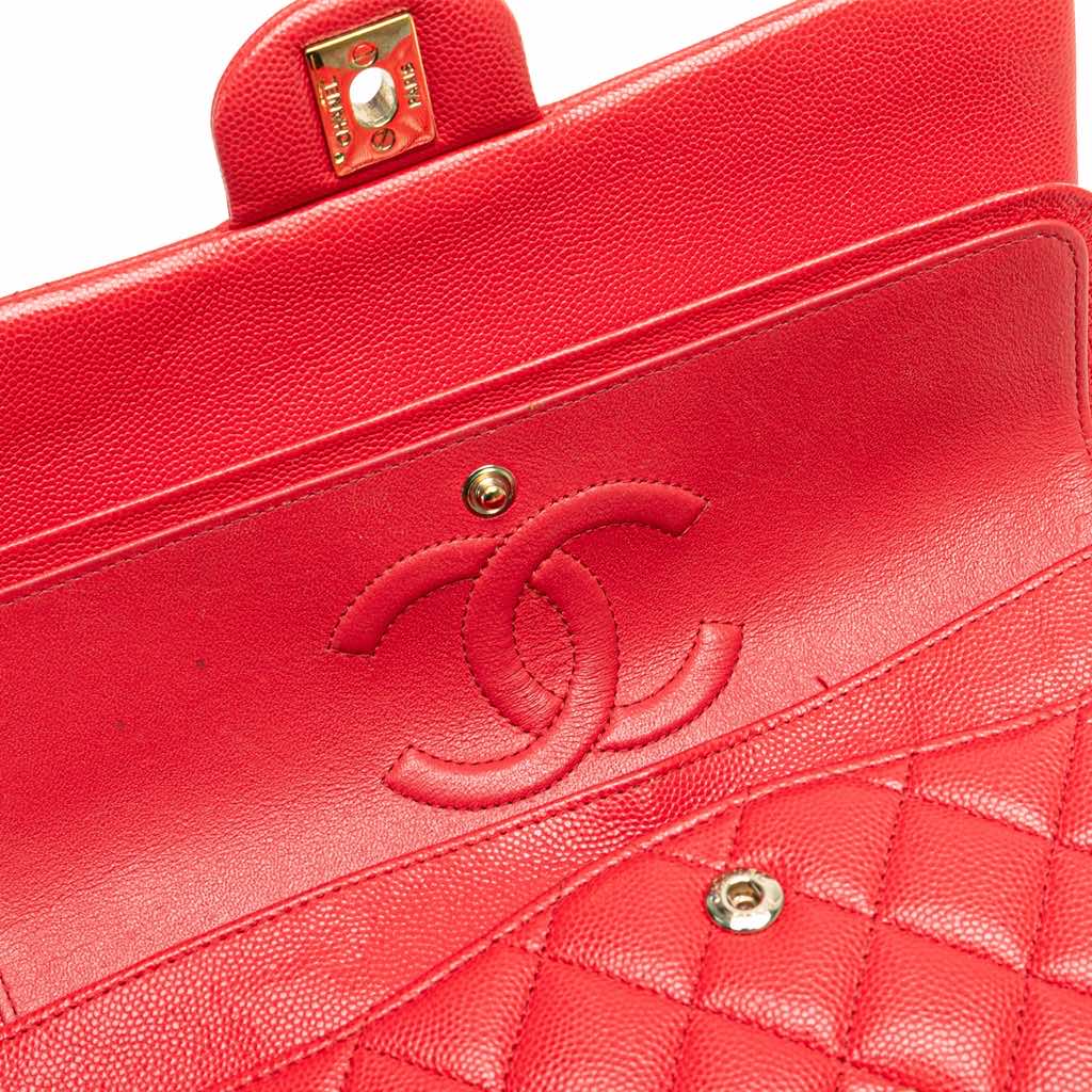 Chanel Medium Classic Caviar Double Flap - Image 10