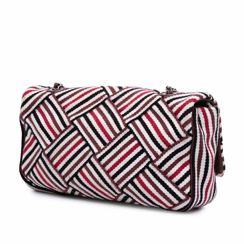 Chanel CC Canvas Stripe Flap - Back view