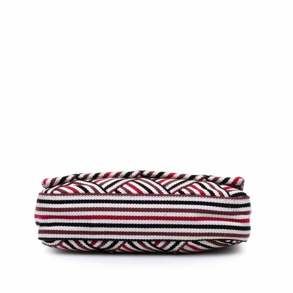 Chanel CC Canvas Stripe Flap - Image 6