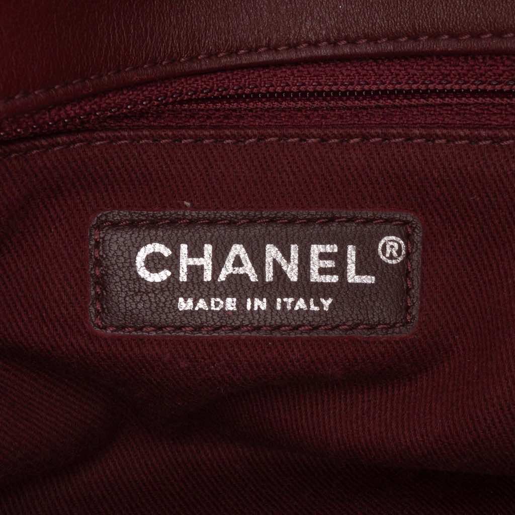 Chanel CC Canvas Stripe Flap - Side view